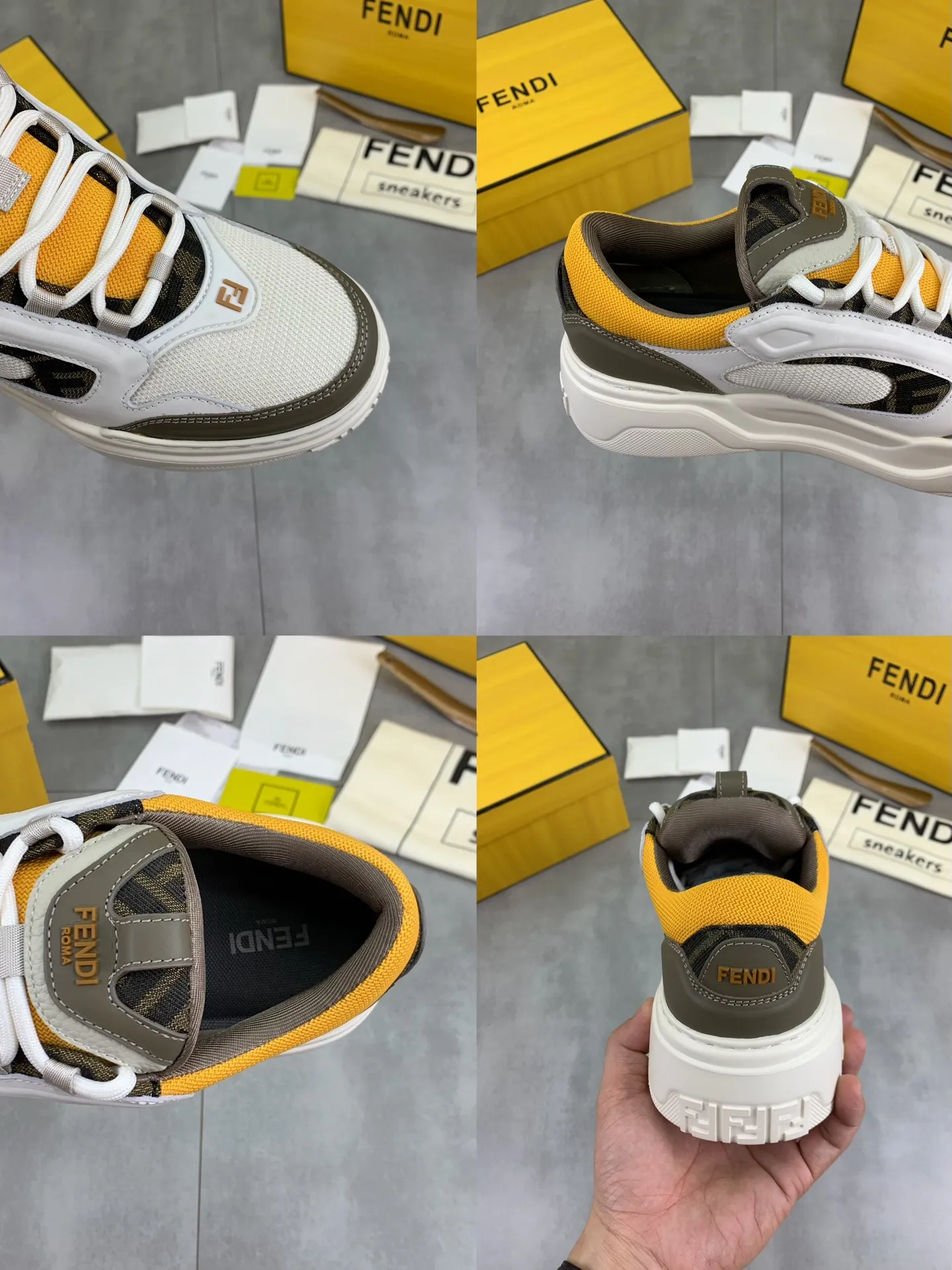 Men's Men's Shoes 💰P740 New Style 💰💎💎💎Summer Hot Style [FENDI Fendi] Top Version 🆕New slip-on sneakers, wavy soles engraved with original words. Embossed Fendi Flow lettering on the heel. The upper is made of high-end calfskin and breathable materials. Original lining with tone-on-tone details decorated with innovative handcrafting techniques. Ultra-light and wear-resistant TPU and IP foam soles, overall lightweight and comfortable. Size:39-44 (38 45 can be customized)